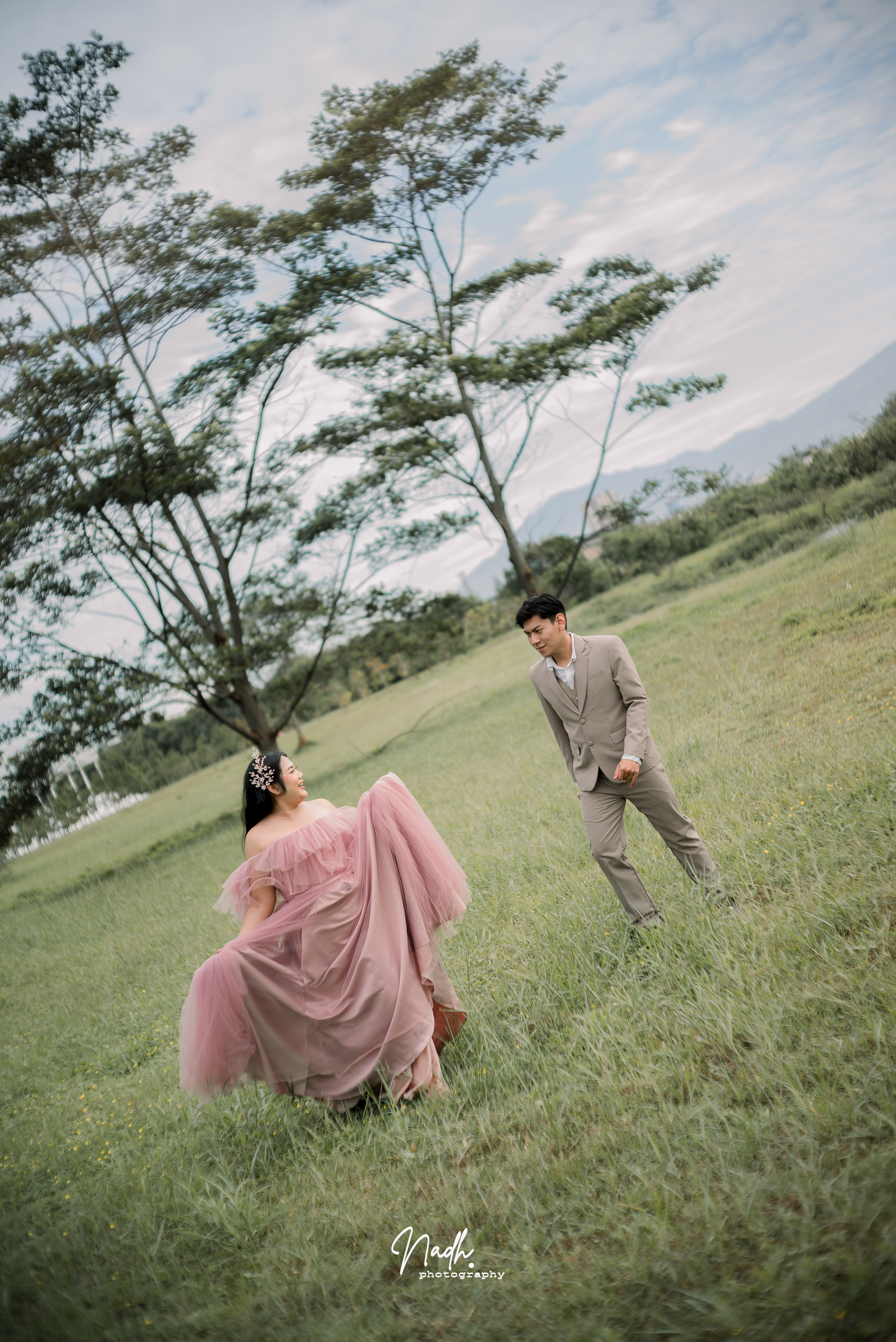 Latar belakang foto pengantin